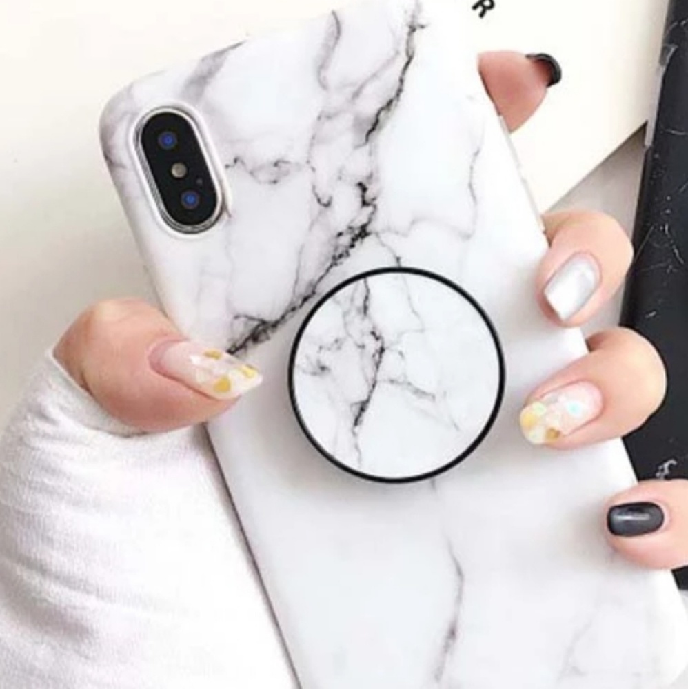 iPhone marble case with holder 6,7,8,X,XR,Max,Plus - Picture 3 of 8